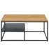 Diivanilaud GILA 90x60xH42cm, naturaalne, melamiin, teras