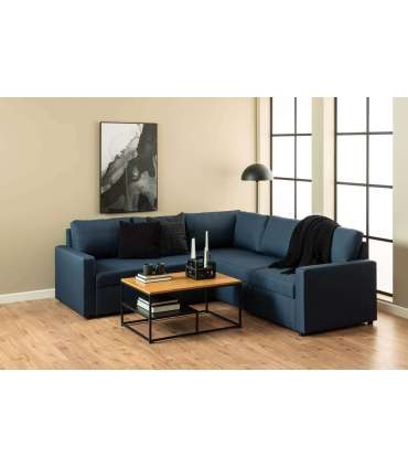 Diivanilaud GILA 90x60xH42cm, naturaalne, melamiin, teras