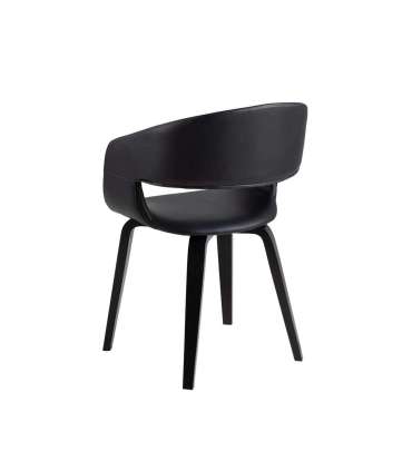 Tool NOVA käetugedega, must, 49,5x52,5xH77cm, kunstnahk