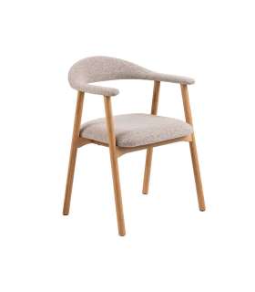 Tool ADDI käetugedega, beež, 56x54xH75,5cm, bukleekangas