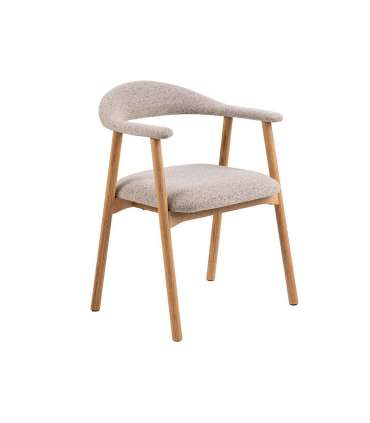 Tool ADDI käetugedega, beež, 56x54xH75,5cm, bukleekangas