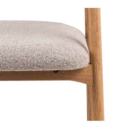 Tool ADDI käetugedega, beež, 56x54xH75,5cm, bukleekangas