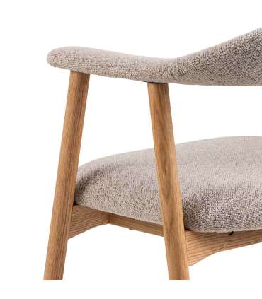 Tool ADDI käetugedega, hallikas beež