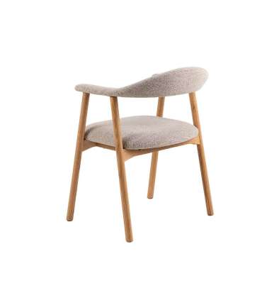 Tool ADDI käetugedega, beež, 56x54xH75,5cm, bukleekangas