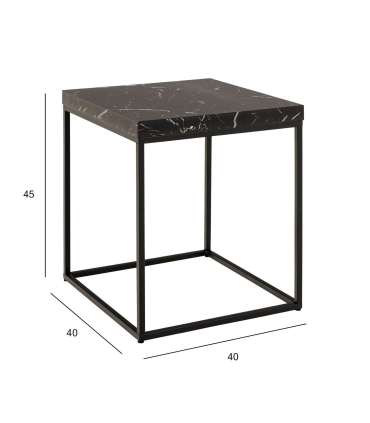 Diivanilaud BAROSSA 40x40xH45cm, must