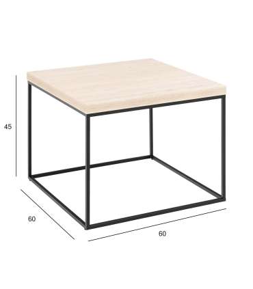 Diivanilaud BAROSSA 60x60xH45cm, beež