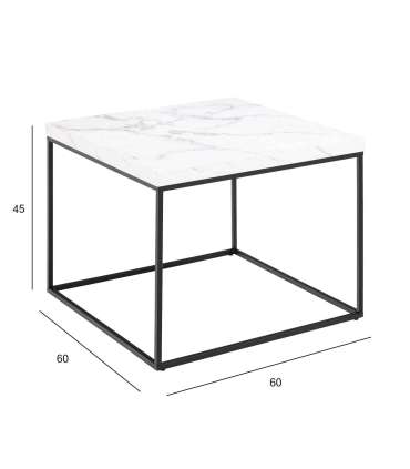 Diivanilaud BAROSSA 60x60xH45cm, valge