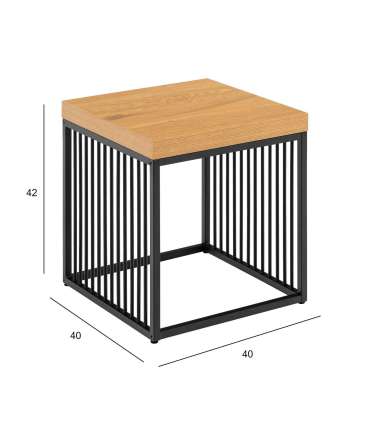Abilaud STRINGTON 40x40xH42cm, naturaaln