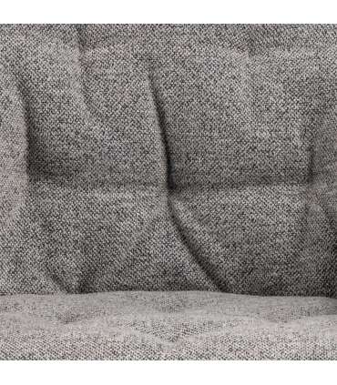 Tool BROOKE käetugedega, hall/must, 57x54,5xH82cm, bukleekangas, teras