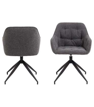 Tool BROOKE käetugedega, antratsiit/must