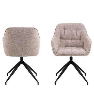 Tool BROOKE käetugedega, beež/must