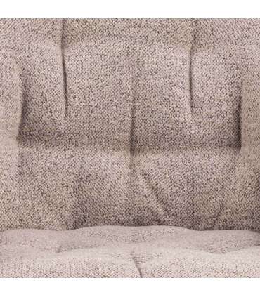 Tool BROOKE käetugedega, beež/must, 57x54,5xH82cm, bukleekangas, teras