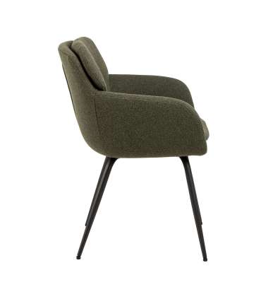 Tool DORA käetugedega, roheline, 58x59xH84cm, polüesterkangas, teras