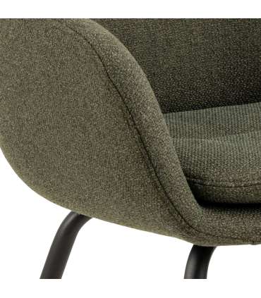 Tool DORA käetugedega, roheline, 58x59xH84cm, polüesterkangas, teras