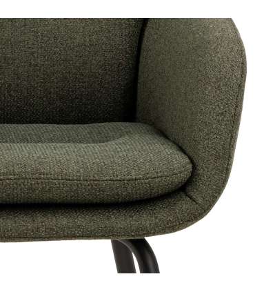 Tool DORA käetugedega, roheline, 58x59xH84cm, polüesterkangas, teras