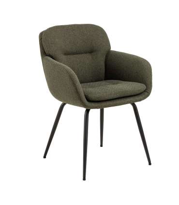 Tool DORA käetugedega, roheline, 58x59xH84cm, polüesterkangas, teras