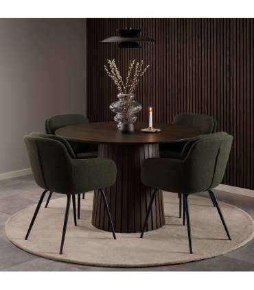 Tool DORA käetugedega, roheline, 58x59xH84cm, polüesterkangas, teras