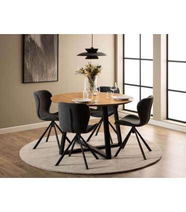 Tool BATILDA-A1 hall/must, 46,5x53xH81cm, bukleekangas, teras