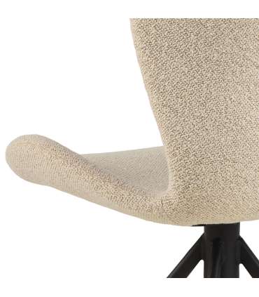 Tool BATILDA-A1 kreem/must, 46,5x53xH81cm, bukleekangas, teras