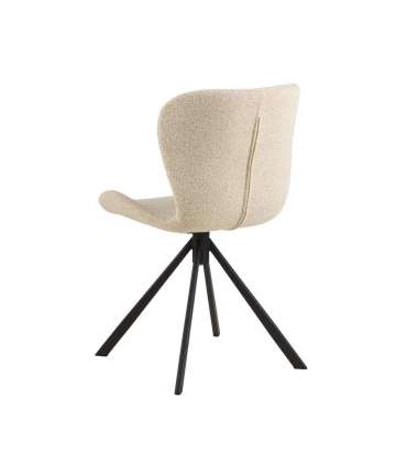 Tool BATILDA-A1 kreem/must, 46,5x53xH81cm, bukleekangas, teras