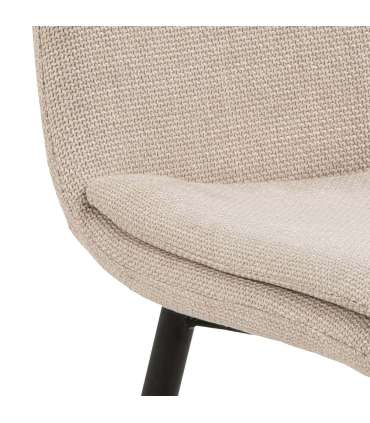 Tool BECCA beež, 46x55xH85,5cm, kangas, metall