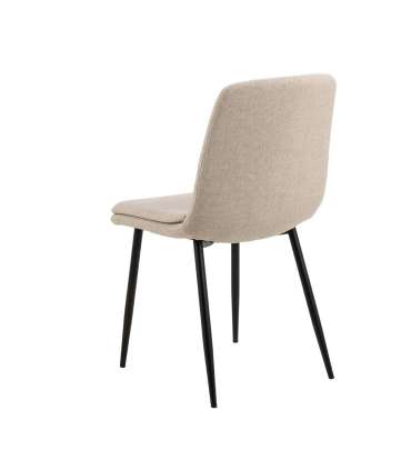 Tool BECCA beež, 46x55xH85,5cm, kangas, metall