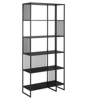 Riiul STRINGTON 85x35xH185cm, must, MDF, teras