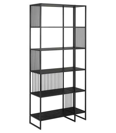 Riiul STRINGTON 85x35xH185cm, must, MDF, teras