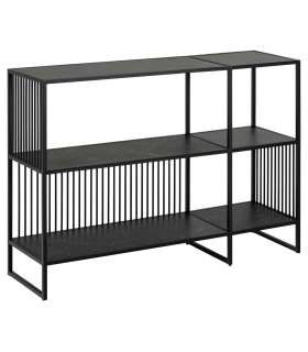 Riiul STRINGTON 120x35xH83cm, must, MDF, teras