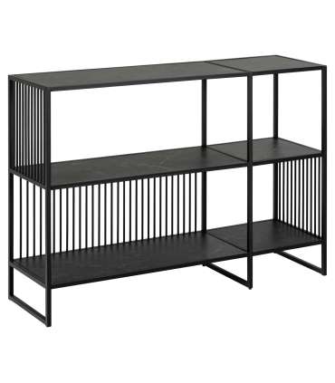 Riiul STRINGTON 120x35xH83cm, must, MDF, teras