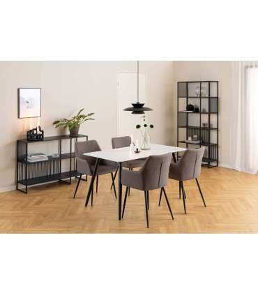 Riiul STRINGTON 120x35xH83cm, must