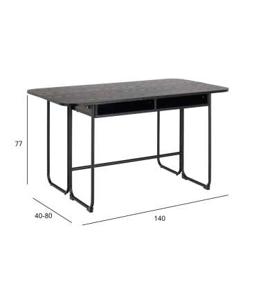 Söögilaud DARLINGTON 140x40/80xH77cm, mu