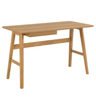 Kirjutuslaud BARNETT 120x60xH75cm, naturaalne, lakitud tammespoon, MDF, puit