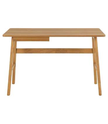 Kirjutuslaud BARNETT 120x60xH75cm, naturaalne, lakitud tammespoon, MDF, puit