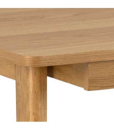 Kirjutuslaud BARNETT 120x60xH75cm, naturaalne, lakitud tammespoon, MDF, puit