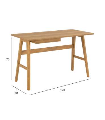 Kirjutuslaud BARNETT 120x60xH75cm, natur