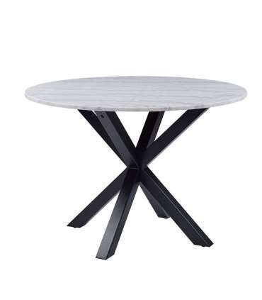 Söögilaud HEAVEN D110xH76cm, valge marmor, lauaplaat: marmor, jalad: metall