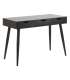 Kirjutuslaud NEPTUN 110x50xH77cm, must, melamiinplaat, metall
