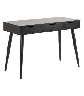 Kirjutuslaud NEPTUN 110x50xH77cm, must, melamiinplaat, metall