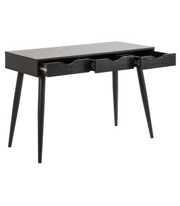 Kirjutuslaud NEPTUN 110x50xH77cm, must, melamiinplaat, metall