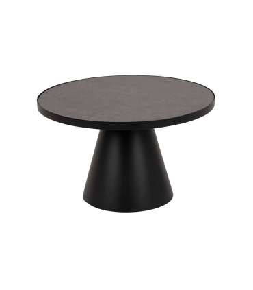 Diivanilaud SOLI D65xH40cm, must klaas, metall