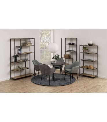 Söögilaud IBIZA D110xH74cm, must