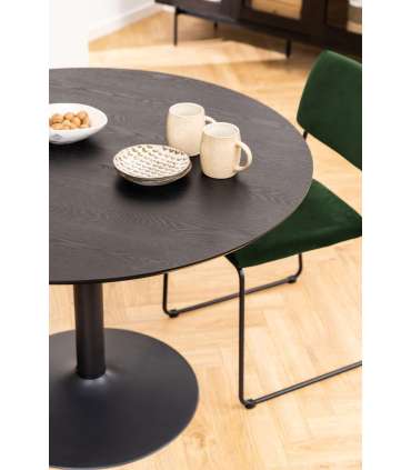 Söögilaud IBIZA D110xH74cm, must