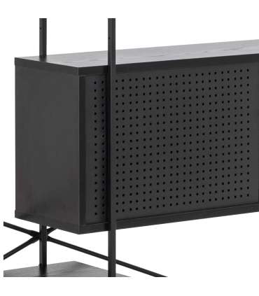 Riiul ANGUS 3/5-ne, 172x27xH188cm, must