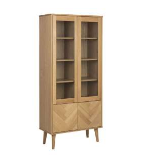 Vitriinkapp NAGANO 80x37xH178cm, naturaa