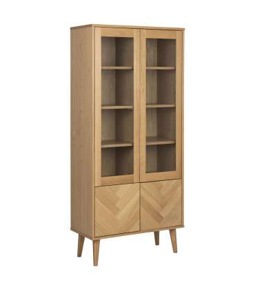 Vitriinkapp NAGANO 80x37xH178cm, naturaalne