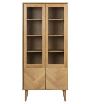 Vitriinkapp NAGANO 80x37xH178cm, naturaa