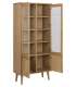 Vitriinkapp NAGANO 80x37xH178cm, naturaa