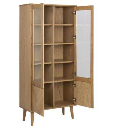 Vitriinkapp NAGANO 80x37xH178cm, naturaa