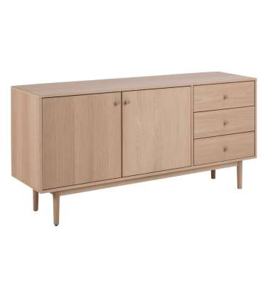 Комод ASTON 160x40x75см, белый дуб